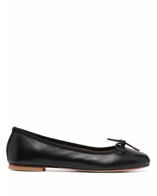 Scarosso Black Carla Ballerina Shoes