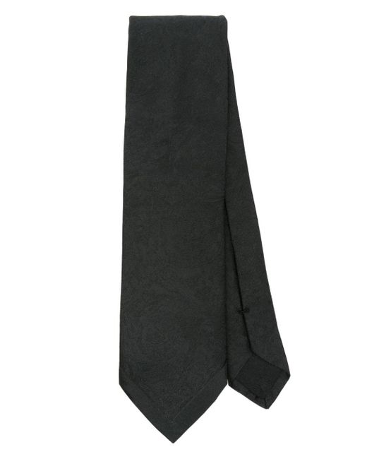 Versace Black Barocco Silk Tie for men
