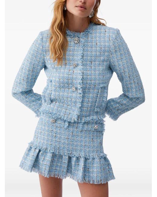 Liu Jo Blue Smart Bouclé Jacket