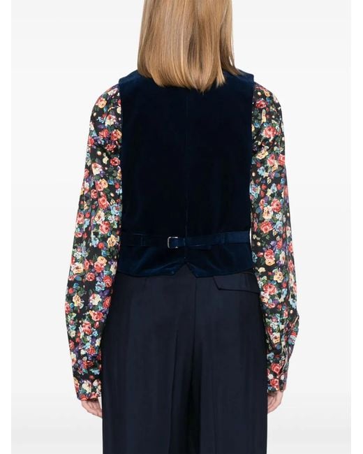 Polo Ralph Lauren Blue Weste Aus Cord