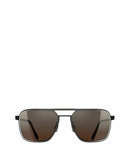 Blackfin Gray Ventura Rectangle-Frame Sunglasses for men