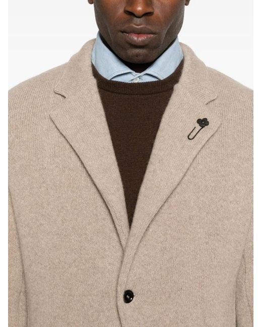 メンズ Lardini パッチポケット ジャケット Natural