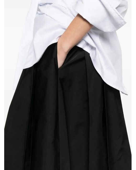 Ermanno Scervino Black Pleated Skirt