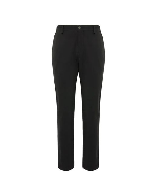 Boggi Black Belt-Loops Trousers for men