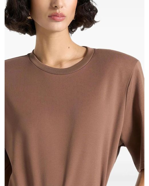 Manière De Voir Mia ワイドショルダー ボディスーツ Tシャツ Black