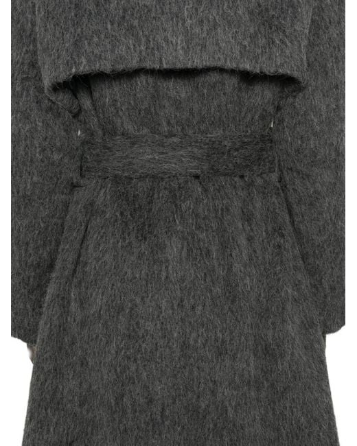 ANDERSSON BELL Gray Belted Coat for men