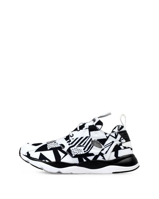 Reebok White Furylite Graphic Sneakers for men