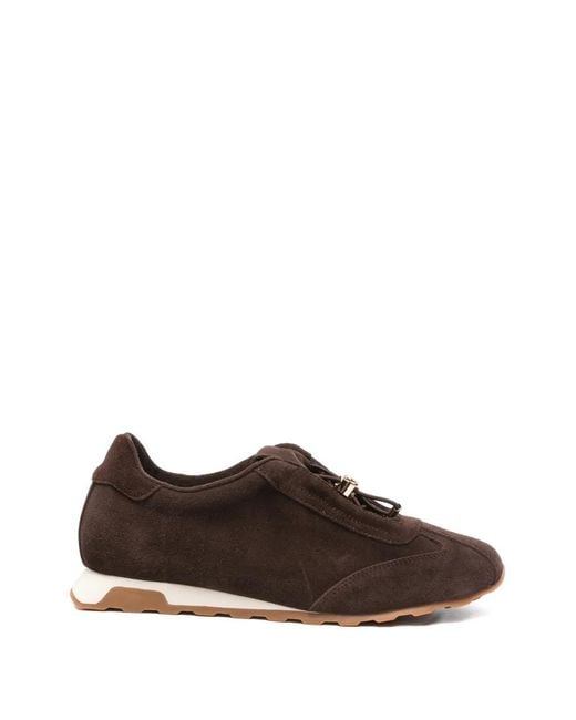 ADRIANNA FERETTI Brown Suede Sneakers