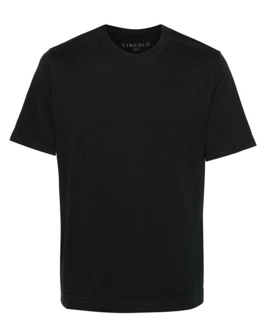 T-shirt en coton à manches courtes Circolo 1901 pour homme en coloris Black