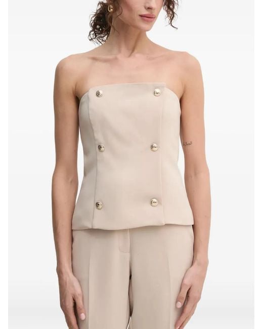 MARCIANO BY GUESS Natural Strapless Top