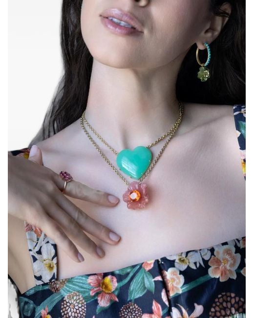 Irene Neuwirth Blue One Of A Kind Love Chrysoprase Heart-Pendant Necklace