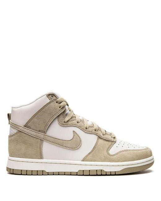 Nike Dunk Hi Retro Prm "tan Suede" Sneakers in White for Men | Lyst Canada