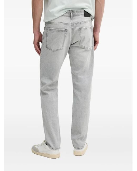 Boss Gray Logo-Patch Jeans for men