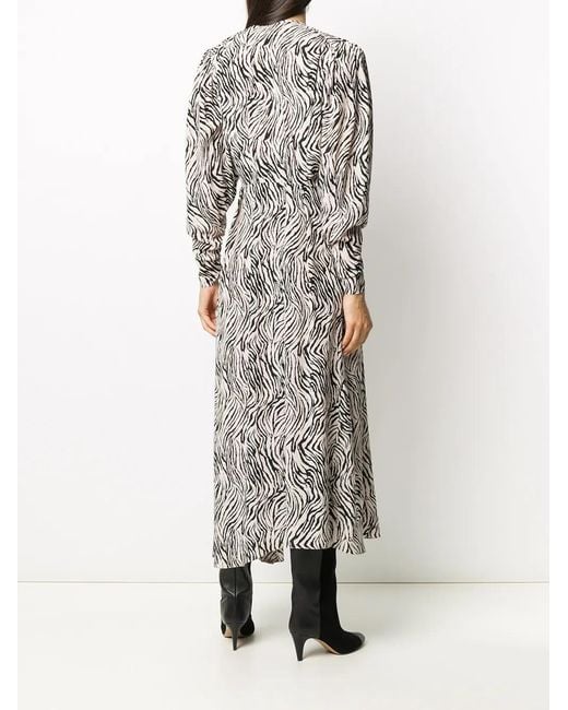 Isabel Marant Multicolor Zebra-Print Dress