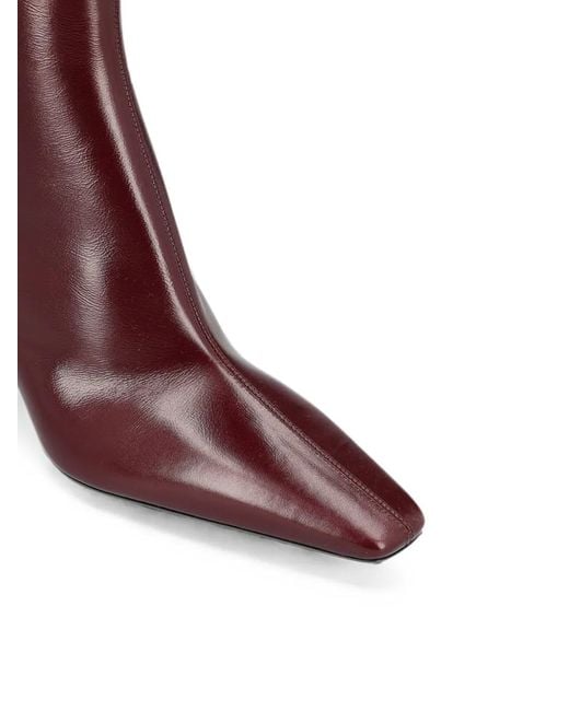 Saint Laurent Purple Jill Booties