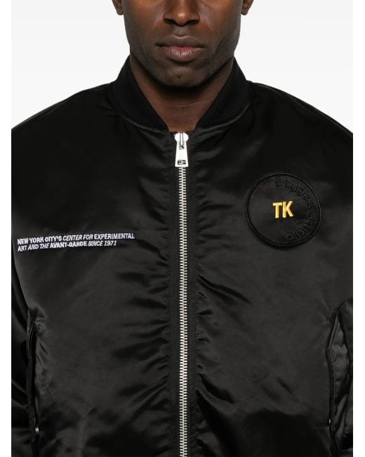 Etudes Studio Black Tk Bomber Jacket