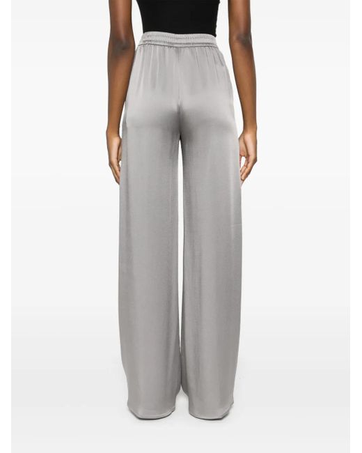 Herno Gray Crepe Trousers