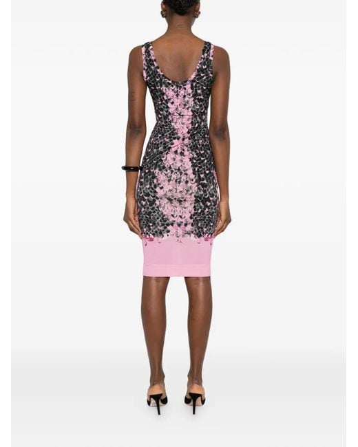 Versace Jeans Couture Multicolor Fitted Dress