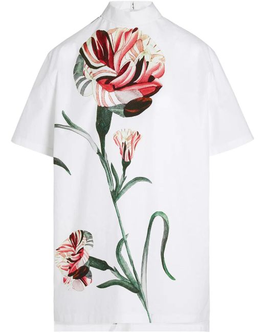 Giambattista Valli フローラル ブラウス White