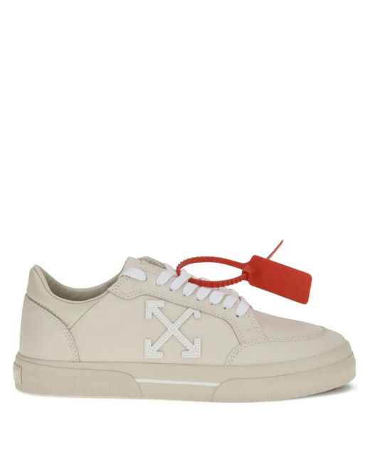 Off-White c/o Virgil Abloh Natural Vulcanized Arrow-Logo Low Sneakers for men