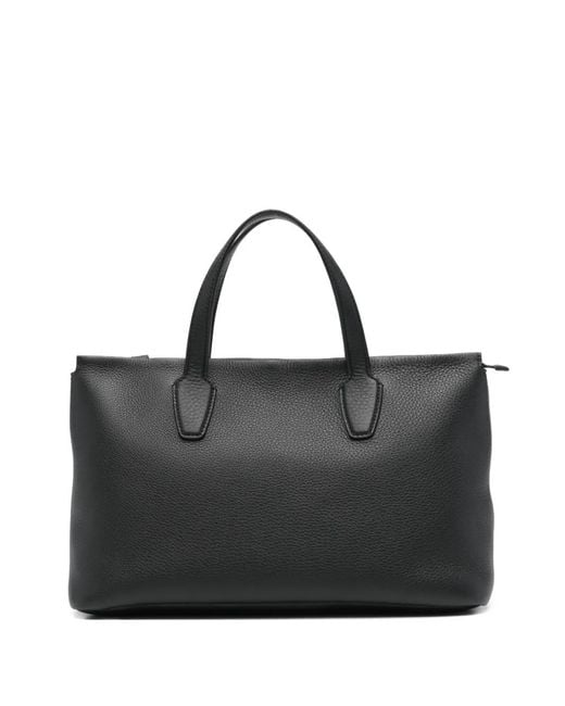 The Row Black Marcel Zip Tote Bag