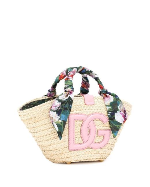 Dolce & Gabbana Pink Kendra Shopper mit Logo-Patch