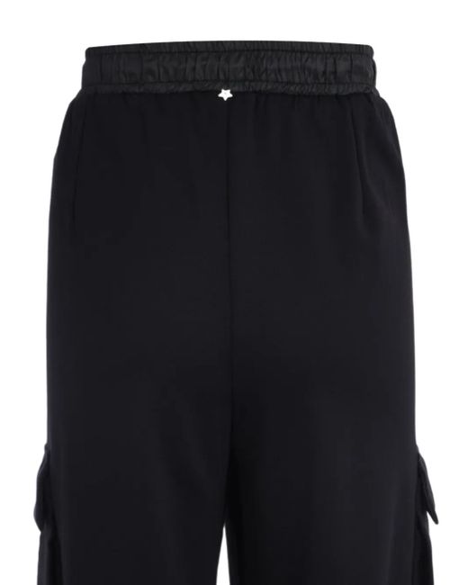 Lorena Antoniazzi Black Drawstring Cargo Trousers