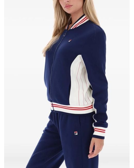 Fila Blue Silvana Pinstripe Track Jacket