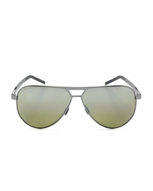 Porsche Design Gray P ́8942 Pilot-frame Sunglasses for men