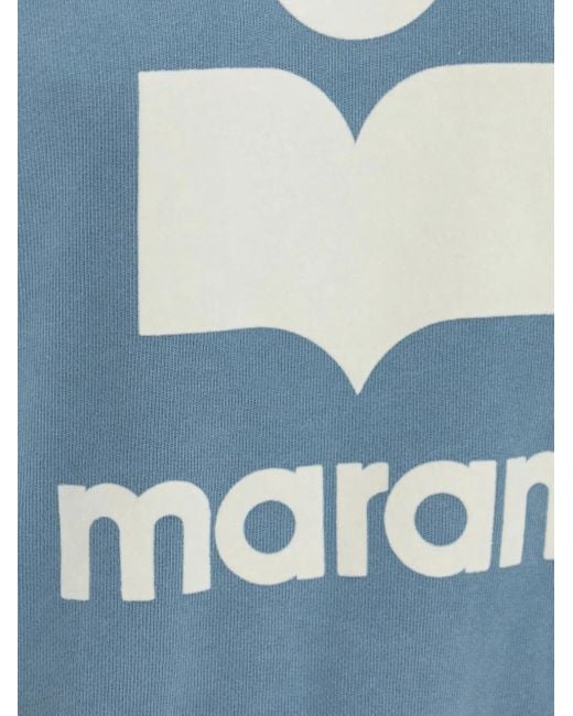 Isabel Marant Blue Sweatshirt mit Logo-Print
