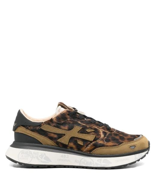 Sneakers Lauryn Leopardate di Premiata in Brown