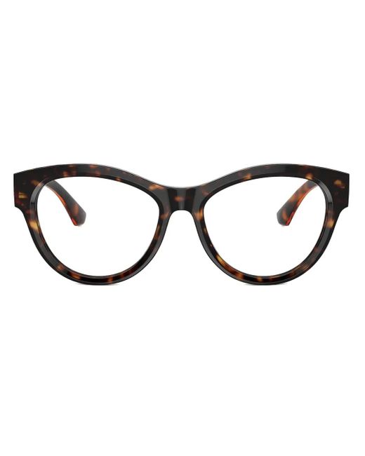 Burberry ラウンド眼鏡フレーム Black