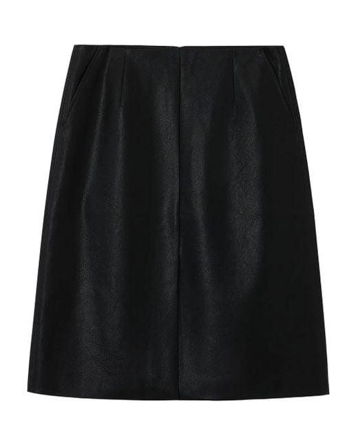 B+ AB Black Side-Pockets Midi Skirt