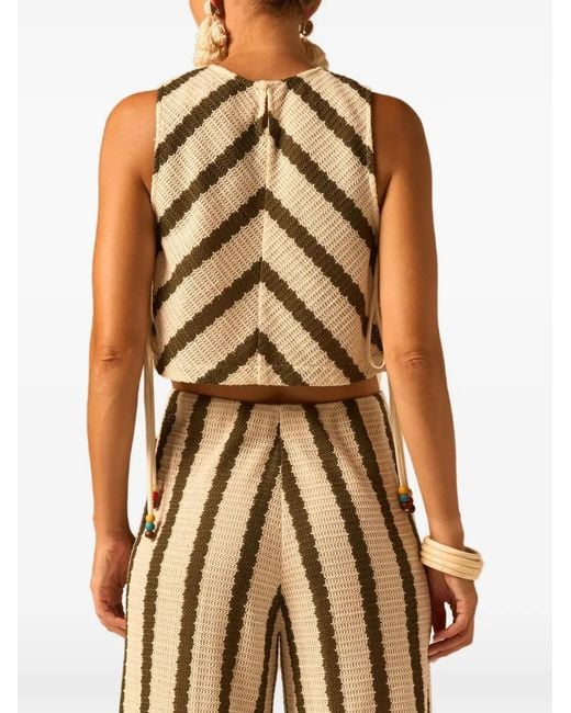 JBQ Brown Striped Top