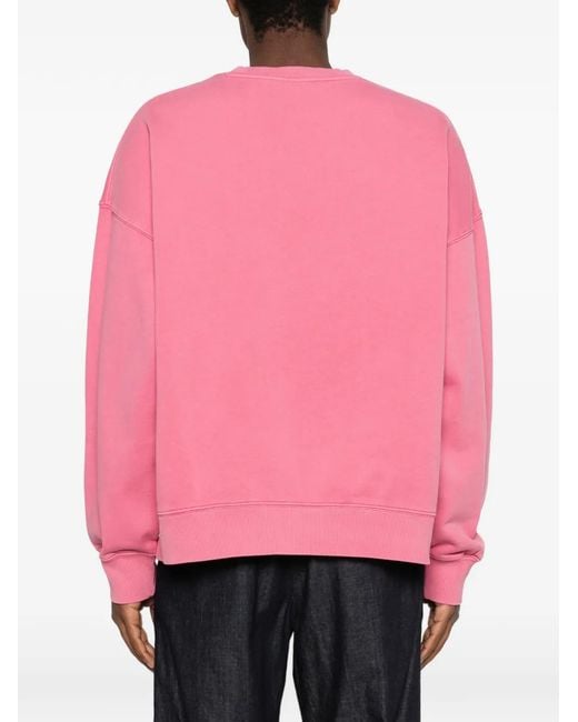 Carhartt Pink Benton Logo-Embroidered Sweatshirt for men