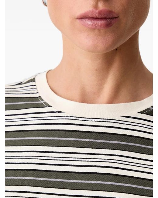 Rag & Bone Black Striped-Pattern T-Shirt
