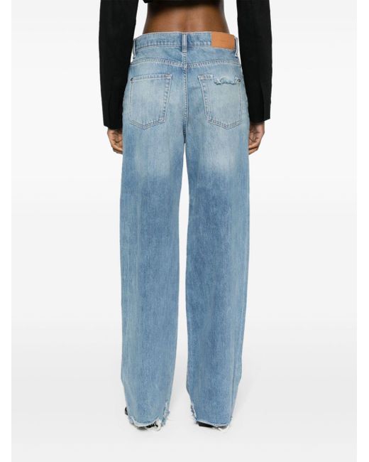 Jeans a gamba ampia Scout Wanderlust di 7 For All Mankind in Blue