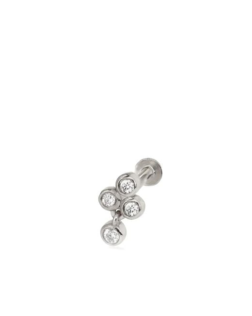 Lark & Berry White 14Kt Trio Diamond Earring