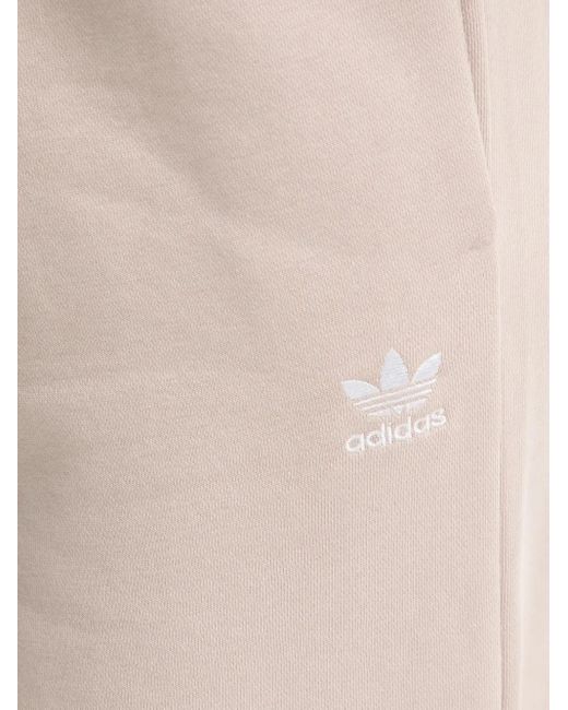 Adidas Natural Logo-Embroidered Track Pants