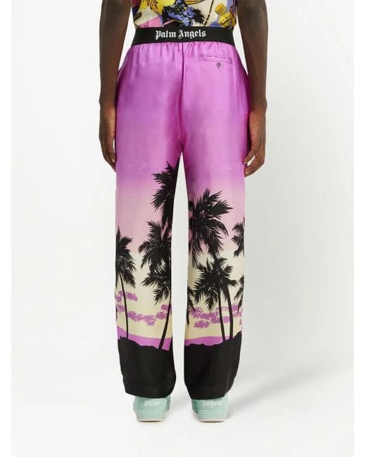 Palm Angels Pink Trousers for men