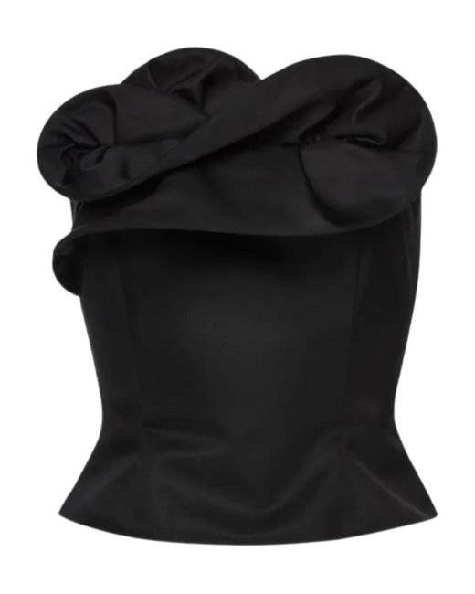 Magda Butrym Black Bustier Top