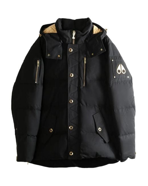 Moose Knuckles Black 3Q Zipped Jacket for men