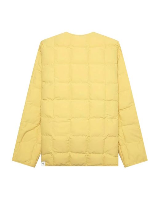 Jil Sander Yellow Quilted Button-Fastening Jacket for men