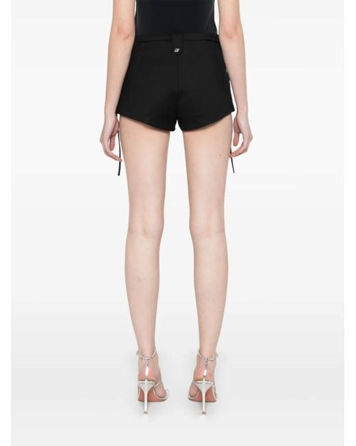 Pantalones cortos con detalle de cordones Blumarine de color Black