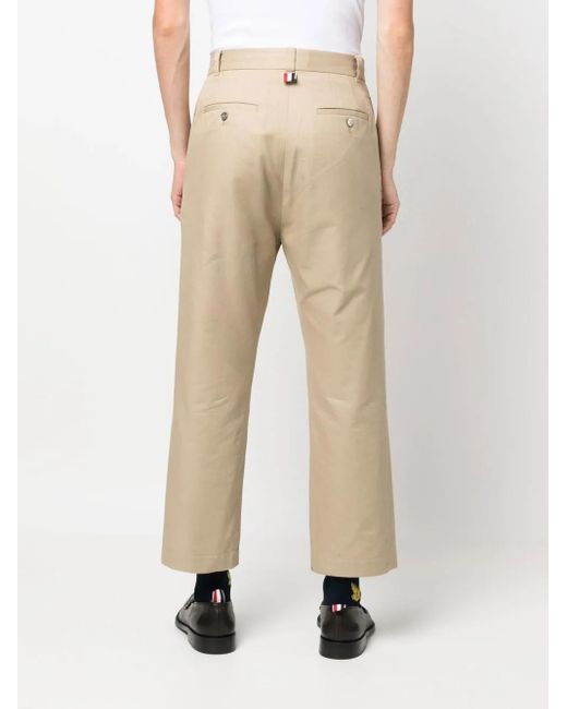 Thom Browne Cropped Chino in het Natural voor heren