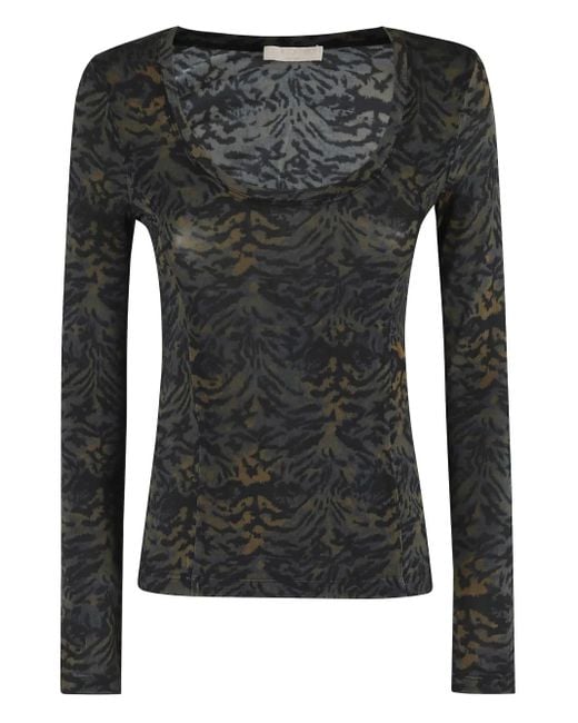 Ulla Johnson Black Long-Sleeve Top