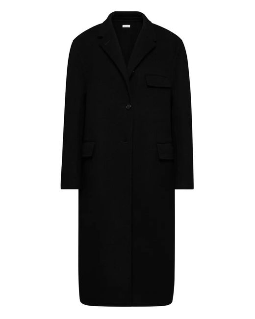 Thom Browne Black Single-Breasted Coat