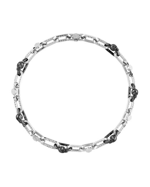 Philipp Plein Metallic Cable-Link Necklace for men