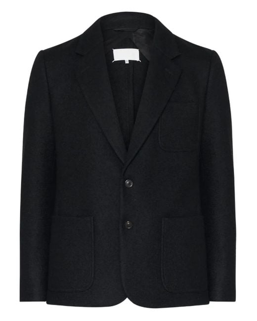 Maison Margiela Wollen Blazer Met Twee Zakken in het Black voor heren