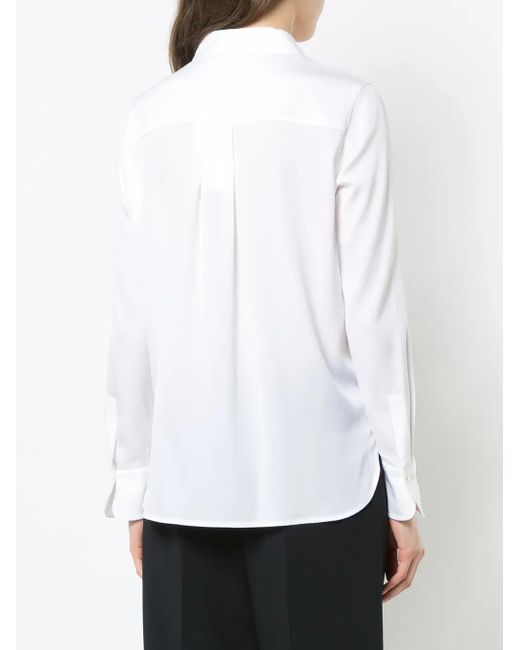 Vince White Classic Collar Shirt